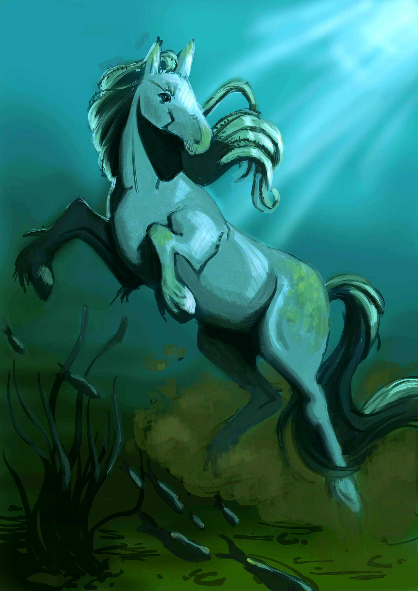 Kelpie, digital (photoshop)