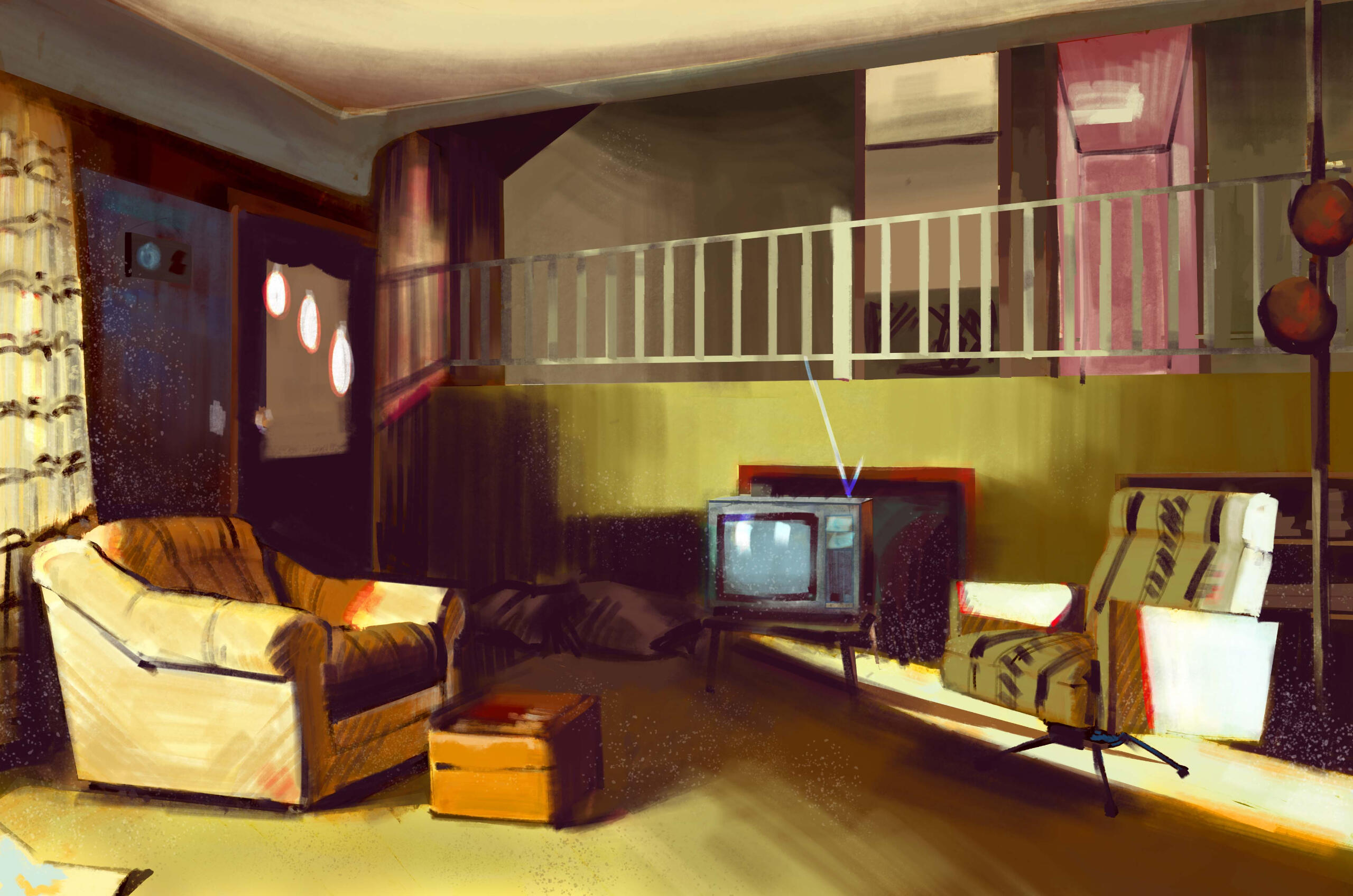 Interior study, digital (photoshop)