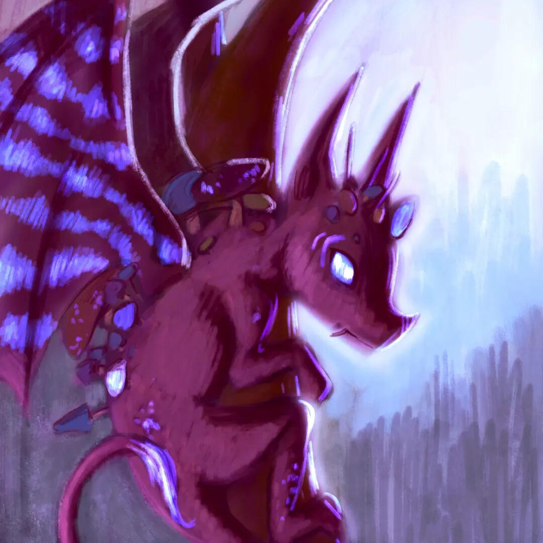 Small dragon, digital (photoshop)